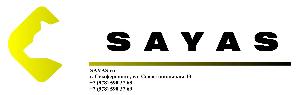 Саяс - Город Симферополь Логотип SAYAS (от черного в желтое) - для визитки - с номером телефона.jpg